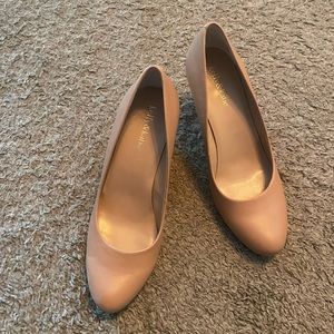 Kelly & Katie nude wedge heel